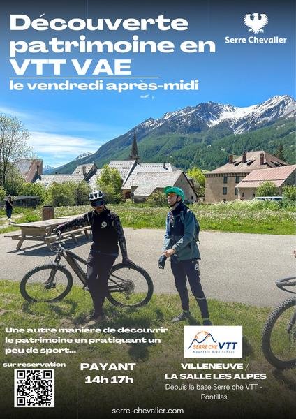 Découverte patrimoine de la vallée en VTT VAE_La Salle-les-Alpes