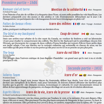 Programme du 22 avril 2026