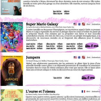 Programme du 22 avril 2026