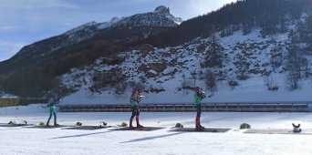 Pas de tir biathlon