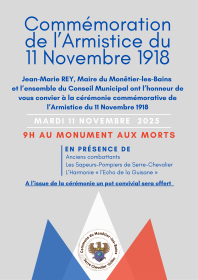 Cérémonie du 11 novembre 1918
