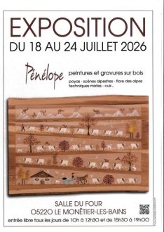 Exposition au Four Banal_Le Monêtier-les-Bains - Pénélope Créations