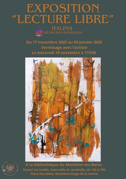 Exposition bibliothèque Halima