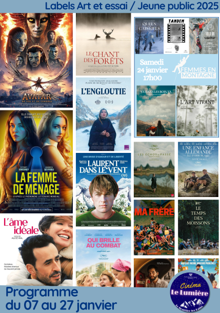 Programme cinéma 7 janvier