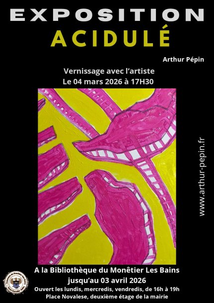 Affiche expo Arthur Pépin