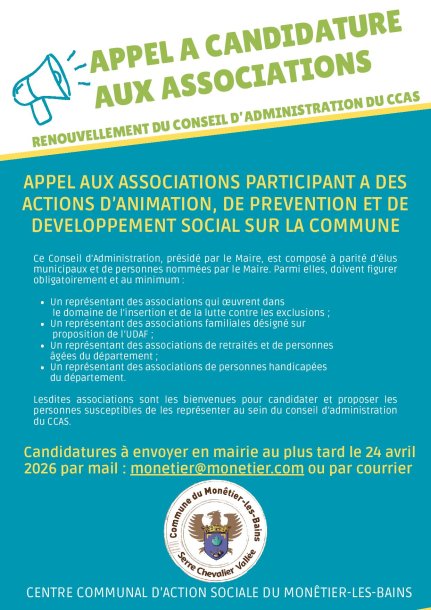 Appel a candidatures