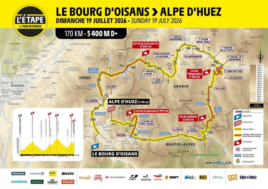 Etape du Tour parcours