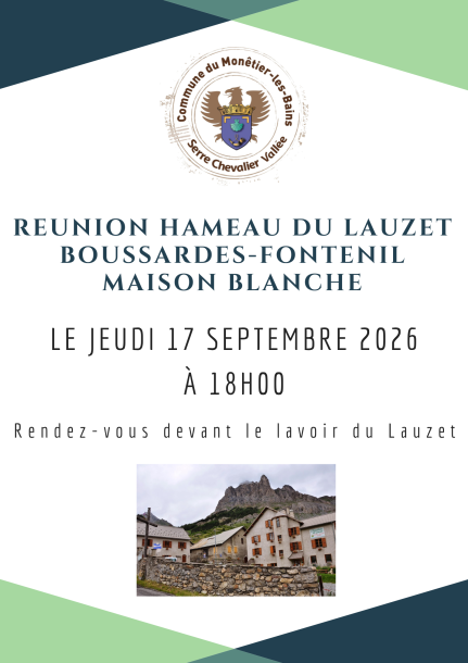 Réunion Le Lauzet